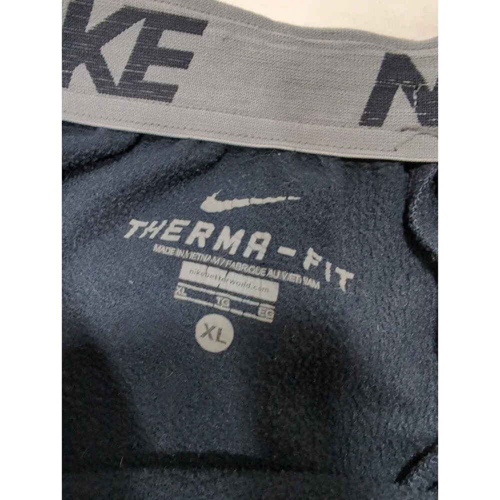 NIKE LOGO THERMA FIT MENS XL NAVY SWEATPANTS  GUC